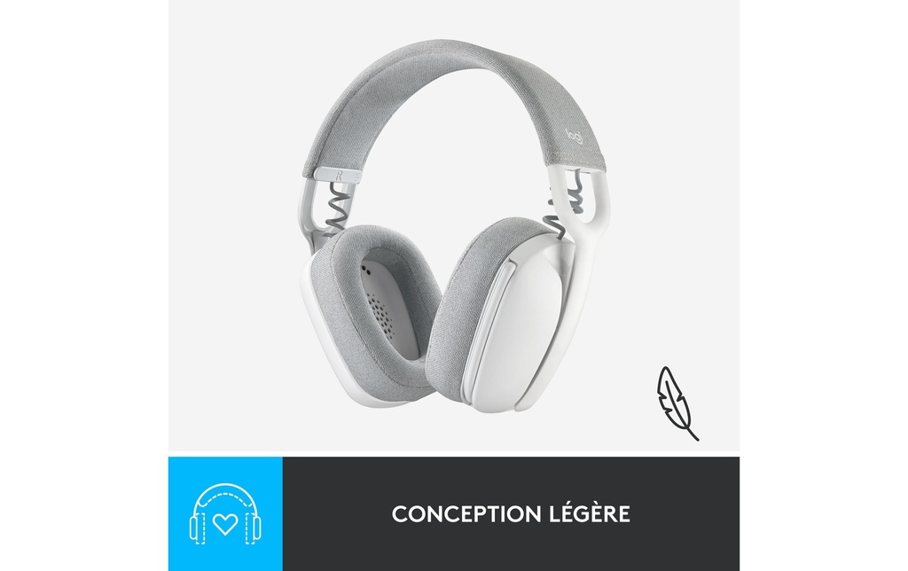 Logitech, Headset Zone Vibe 100 Weiss-6