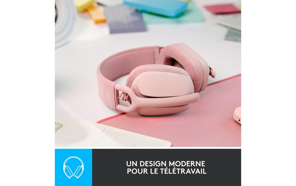 Logitech, Headset Zone Vibe 100 Rosa-1