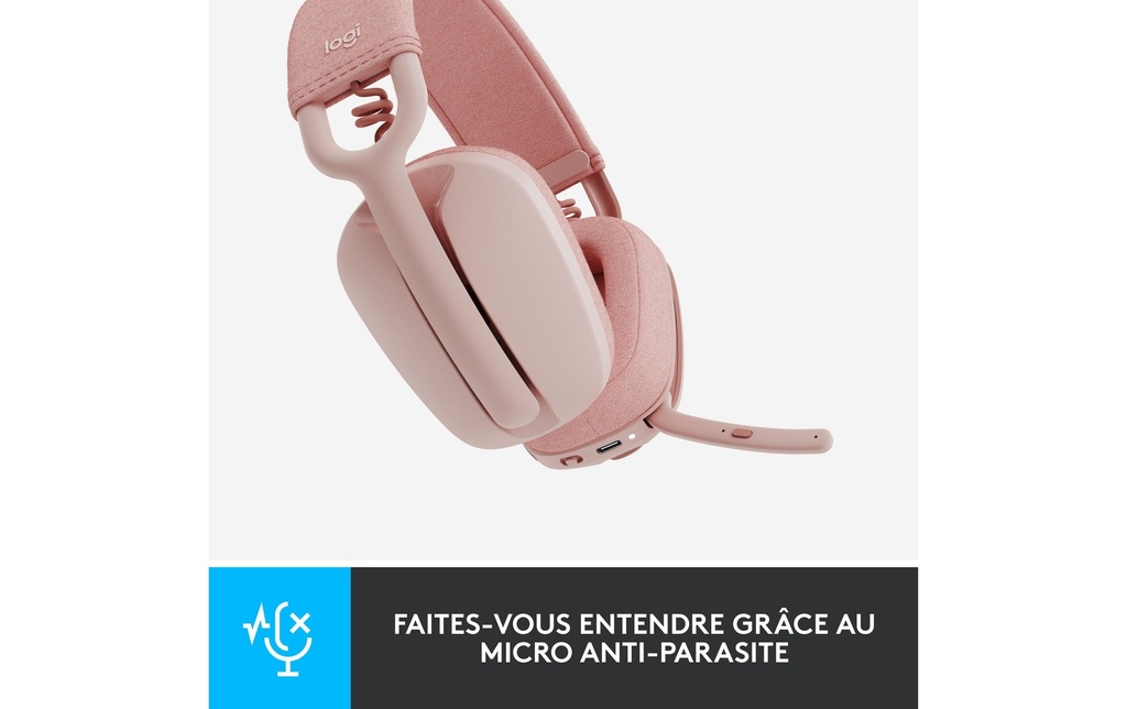 Logitech, Headset Zone Vibe 100 Rosa-2