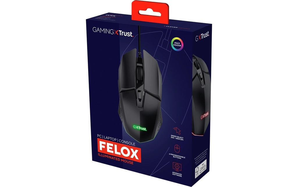 Trust, Gaming-Maus GXT109 Felox Schwarz-5