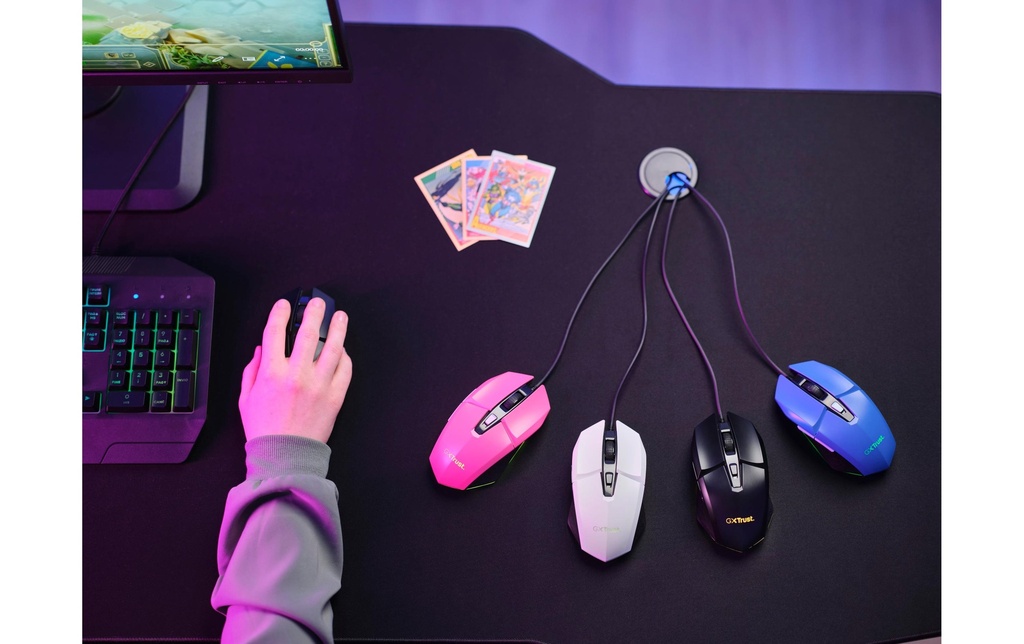 Trust, Gaming-Maus GXT109 Felox Weiss-8