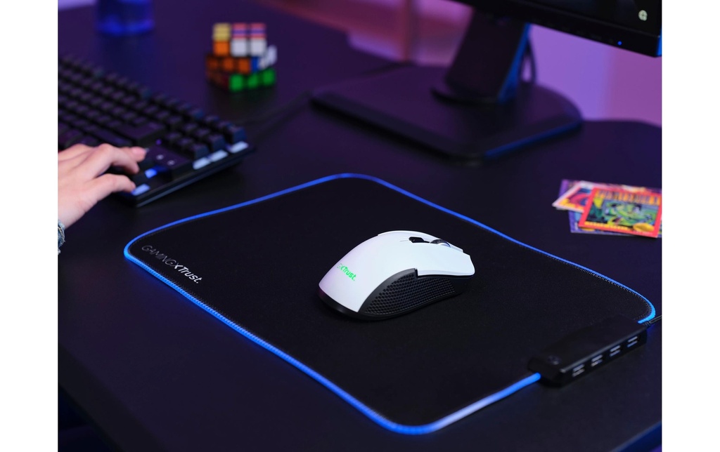 Trust, Gaming-Maus GXT923 Ybar Weiss-6