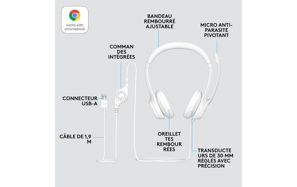 Logitech, Headset H390 USB Stereo-5