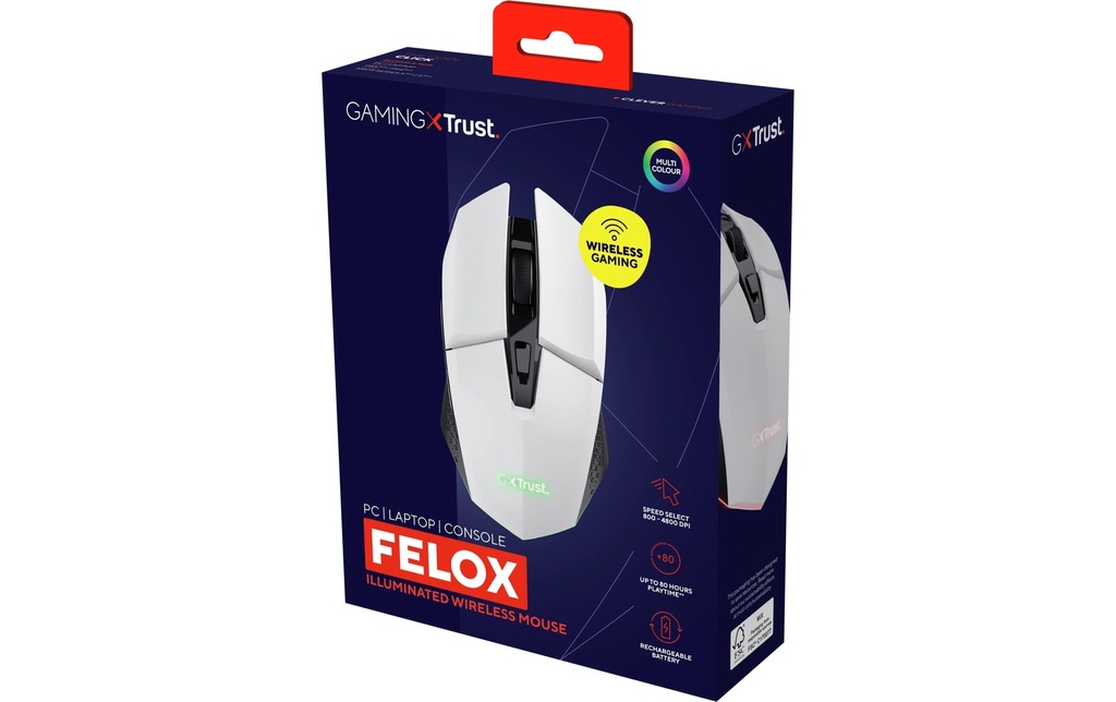 Trust, Gaming-Maus GXT110 Felox Weiss-5