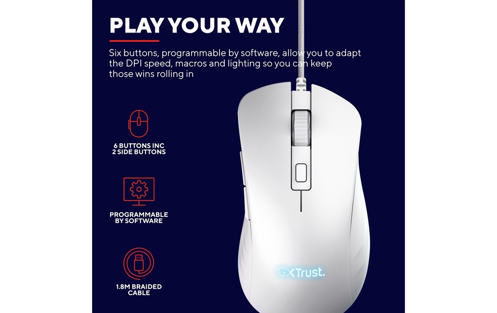 Trust GXT 924W YBAR+ Gaming Maus-7