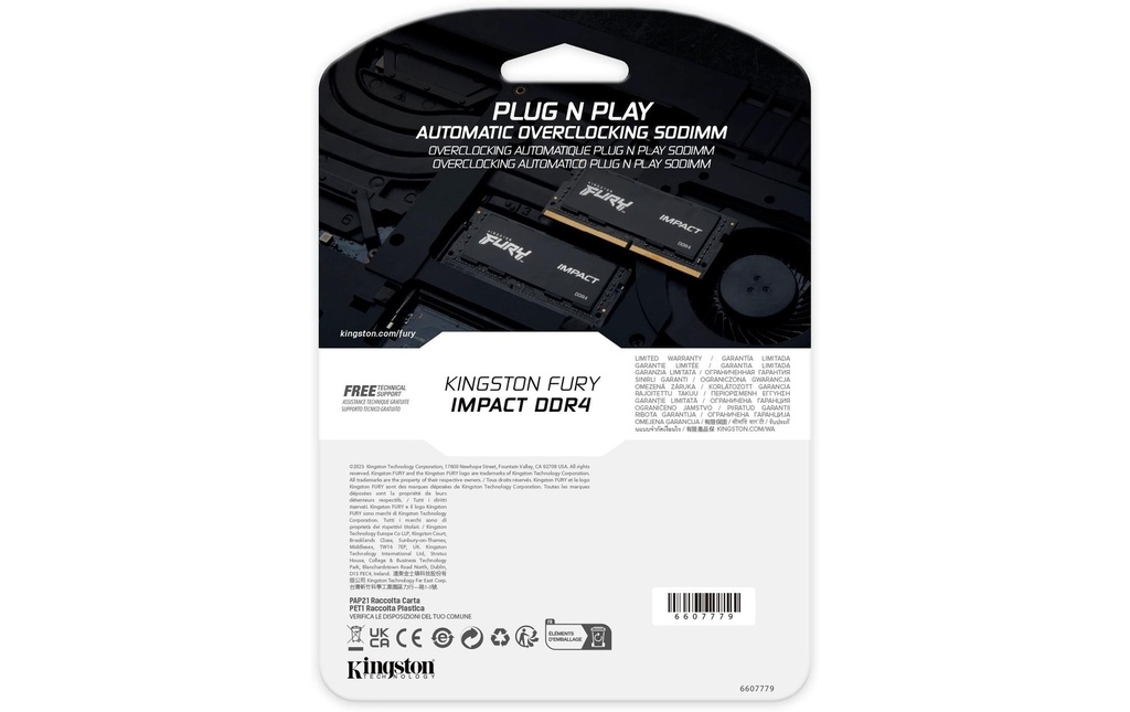 Kingston, SO-DDR4-RAM FURY Impact 3200 MHz-3