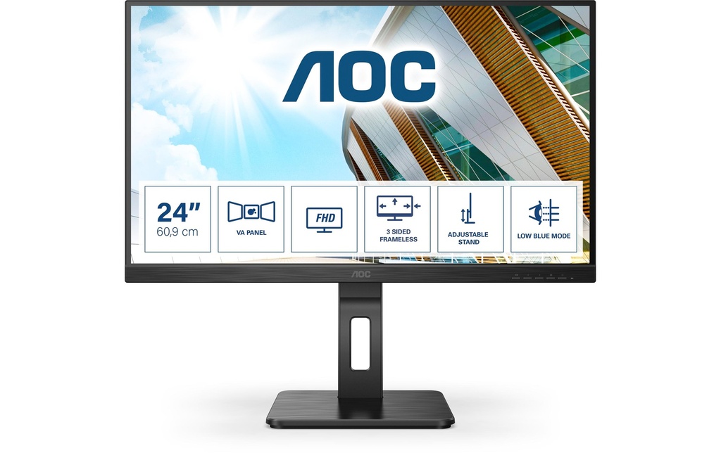 AOC 24 VA WLED Monitor, 1920 x 1080, 75 Hz-1