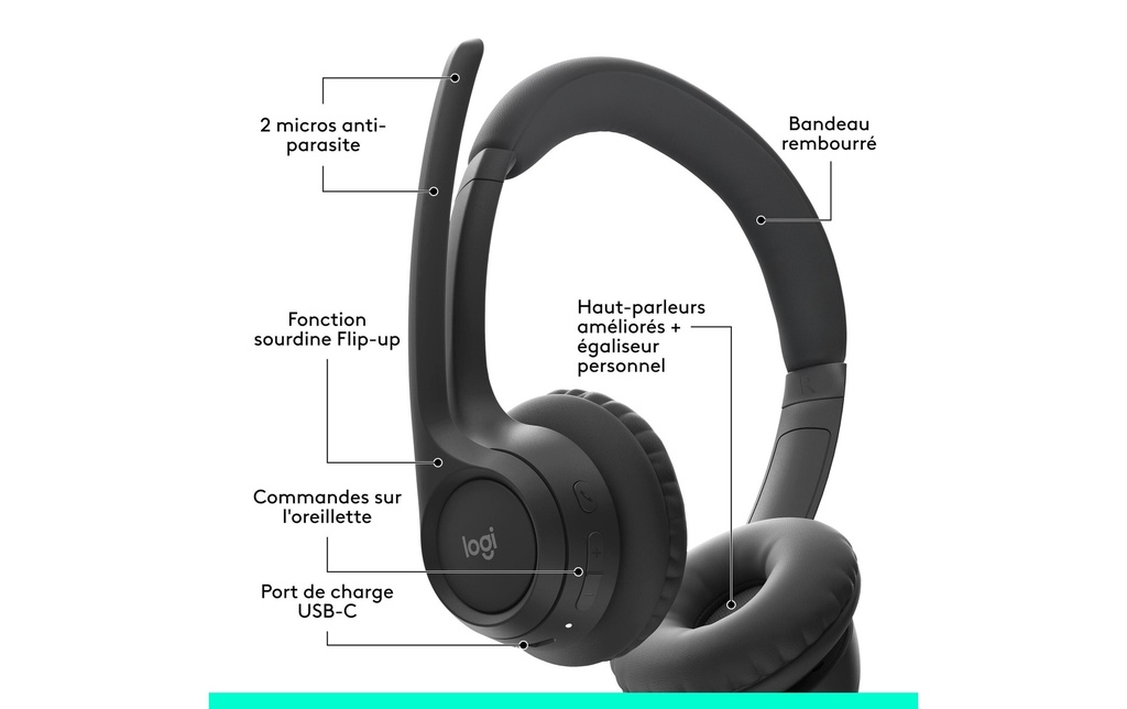 Logitech Headset Zone 300 graphite-5