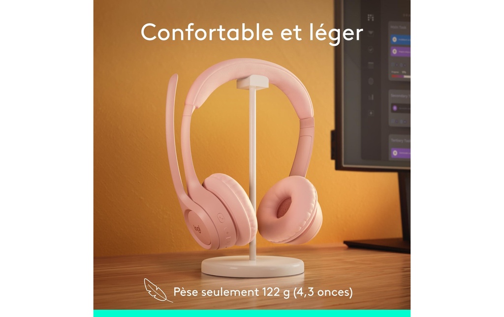 Logitech Headset Zone 300 rose-7