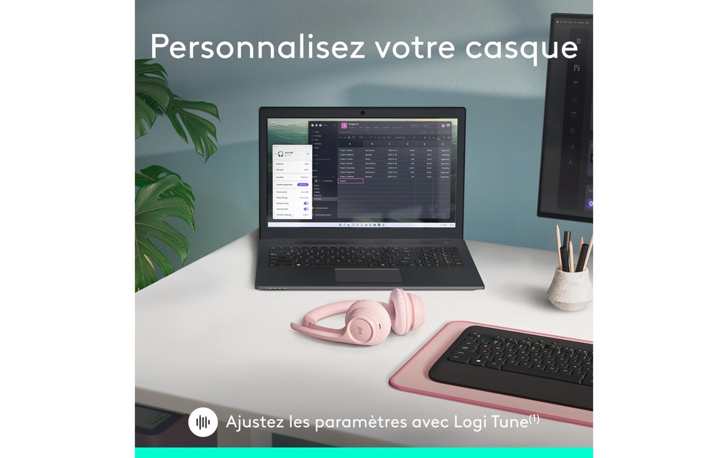 Logitech Headset Zone 300 rose-8