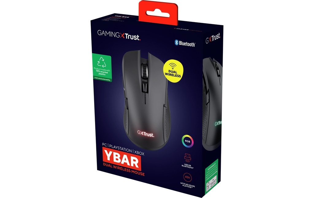 Trust GXT931 Ybar Gaming Maus schwarz-1
