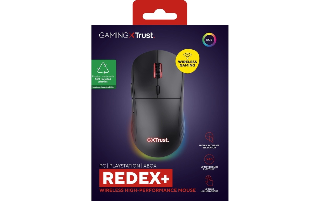 Trust GXT927 Redex+  Gaming Maus schwarz-7