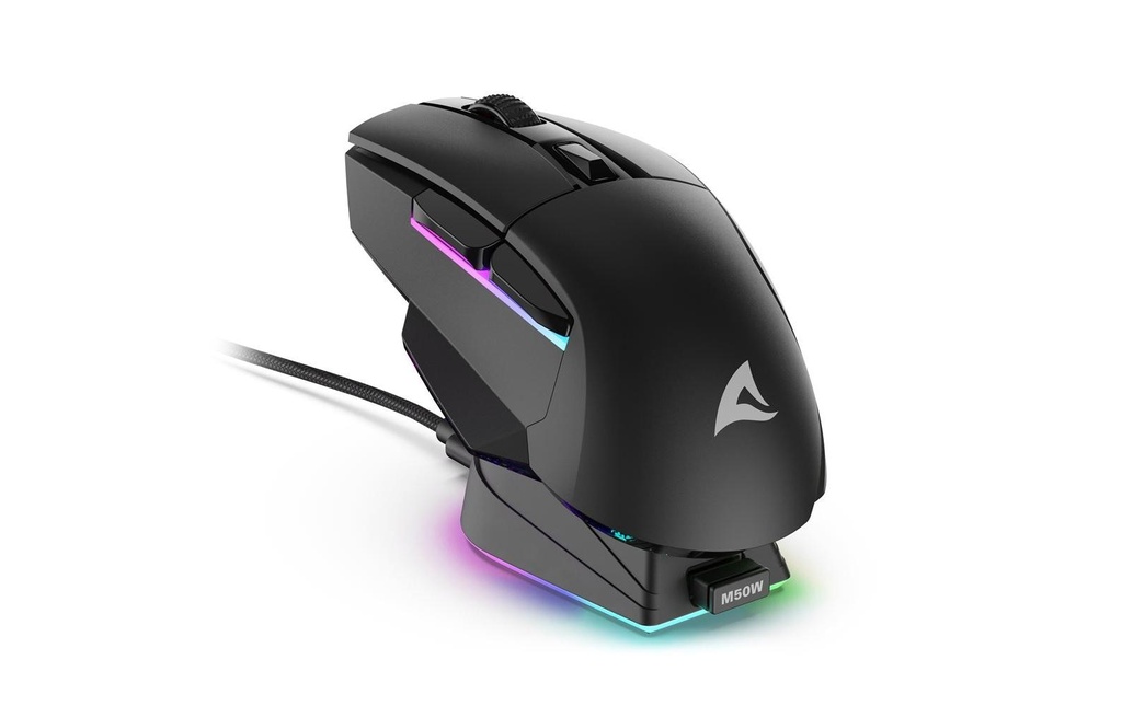 Sharkoon SKILLER SGM50W, optisch, black-3