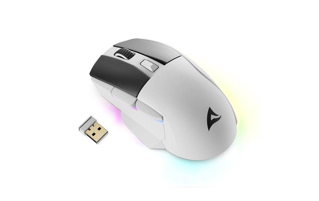 Sharkoon SKILLER SGM50W, optisch, white-1