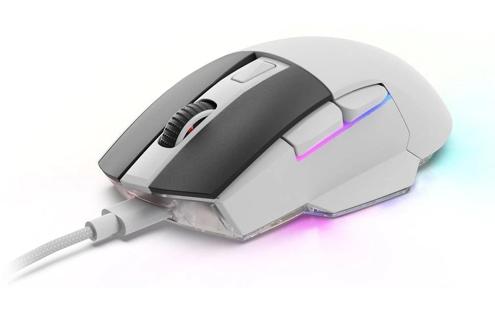 Sharkoon SKILLER SGM50W, optisch, white-4