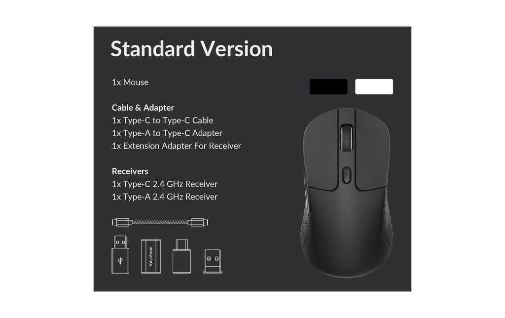 Keychron M3 Wireless Mouse White-2