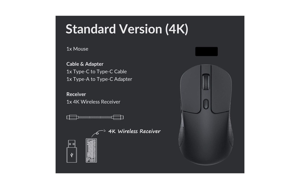 Keychron M3 Wireless Mouse Black No RGB-7
