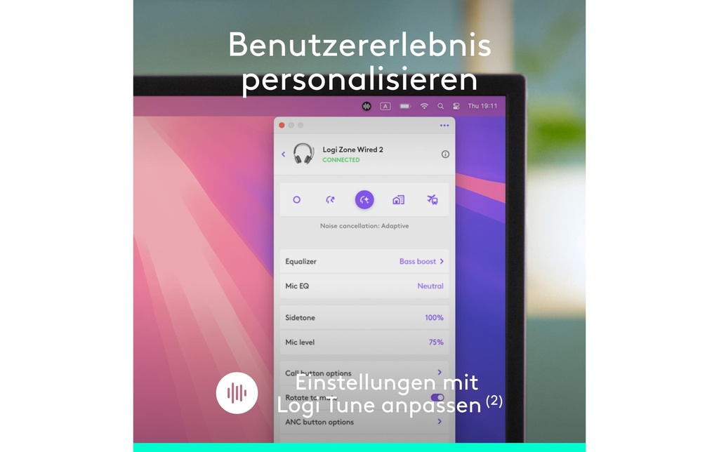 Logitech Headset Zone wired 2 rose-6