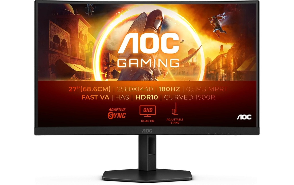 AOC 27 CQ27G4X, VA Curved Mon, 2560x1440-1
