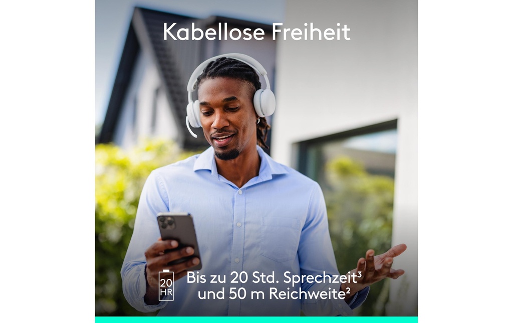 Logitech, Headset Zone Wireless 2 Off-white-4