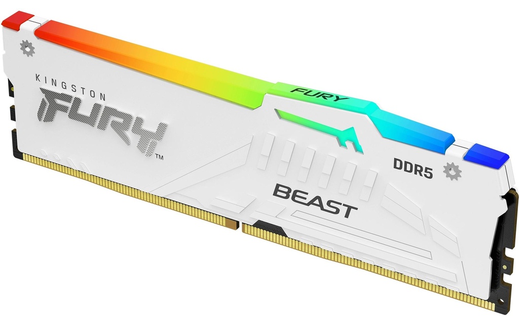 FURY Beast White RGB DDR5 32GB 2-Kit 6000MT-1