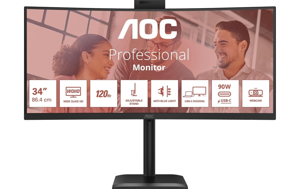 AOC 34 CU34E4CW, 3440x1440, 120Hz-0