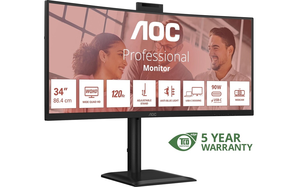 AOC 34 CU34E4CW, 3440x1440, 120Hz-1