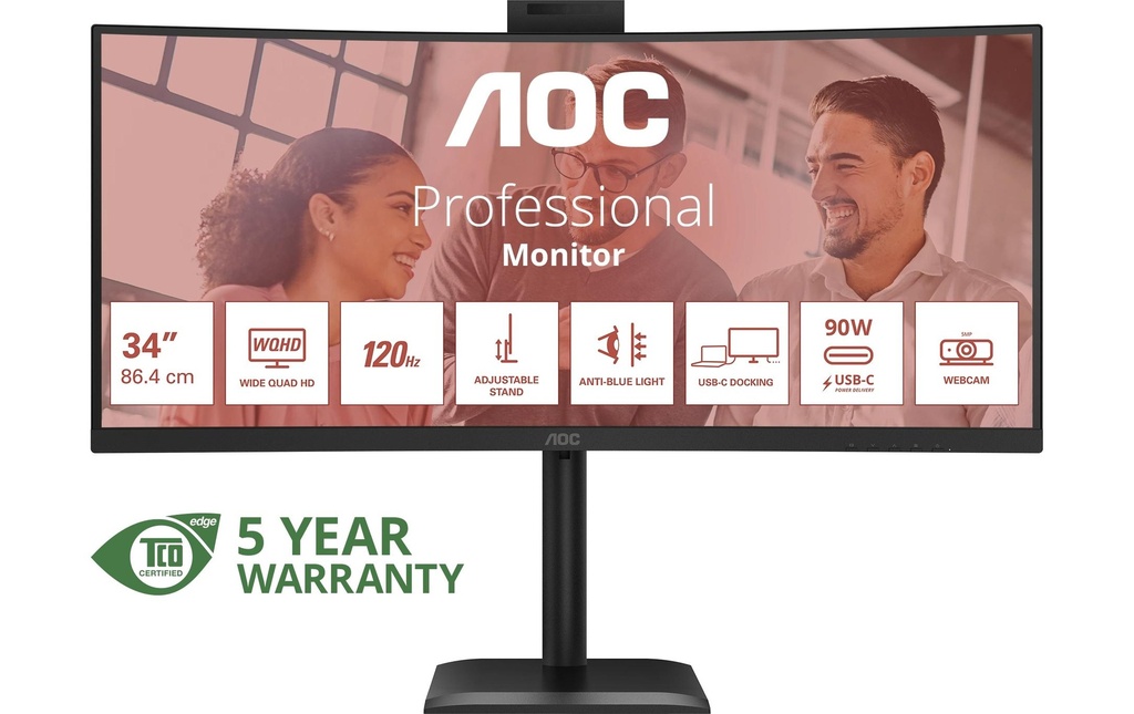 AOC 34 CU34E4CW, 3440x1440, 120Hz-2