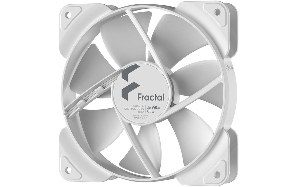 Gehäuselüfter Fractal Asp 12 Weiss-1