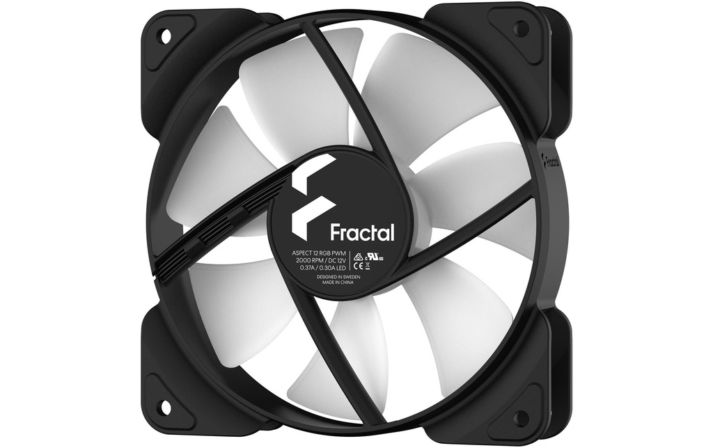Gehäuselüfter Fractal Asp 12 RGB PWM-3