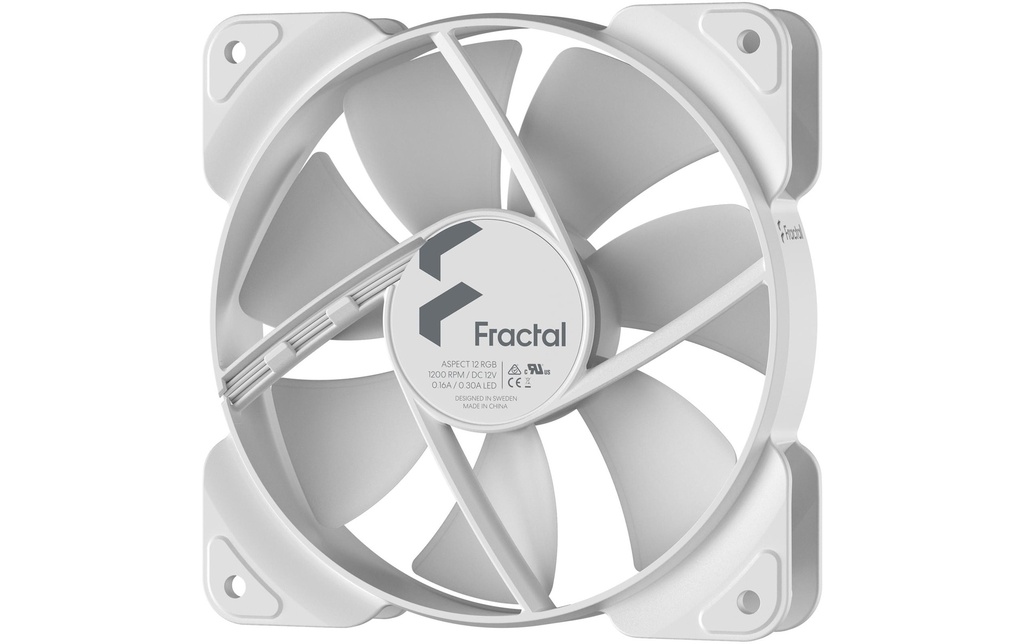 Gehäuselüfter Fractal Asp 12 RGB Weiss-3