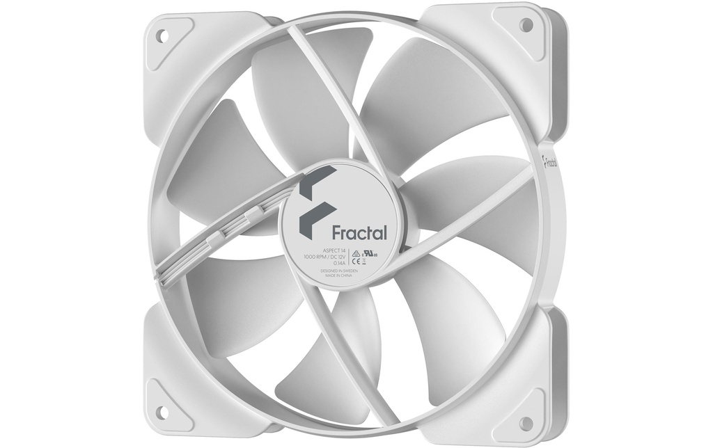 Gehäuselüfter Fractal Asp 14 Weiss-1