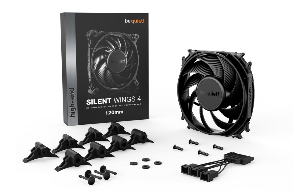 Gehäuselüfter BQ! Sil. Wings 4 12CM-3