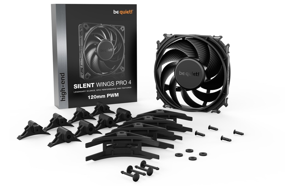 Gehäuselüfter BQ! Sil. Wings Pro 4 12CM PWM-4