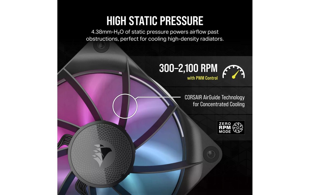 Corsair, PC-Lüfter iCUE LINK RX120 RGB Schw-2