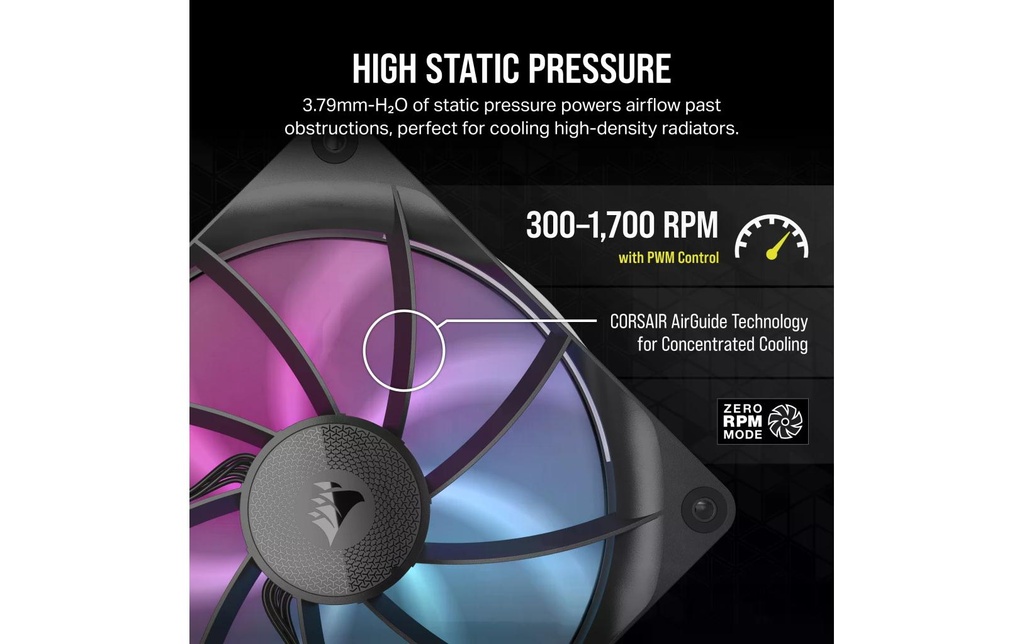 Corsair, PC-Lüfter iCUE LINK RX140 RGB Schw-2