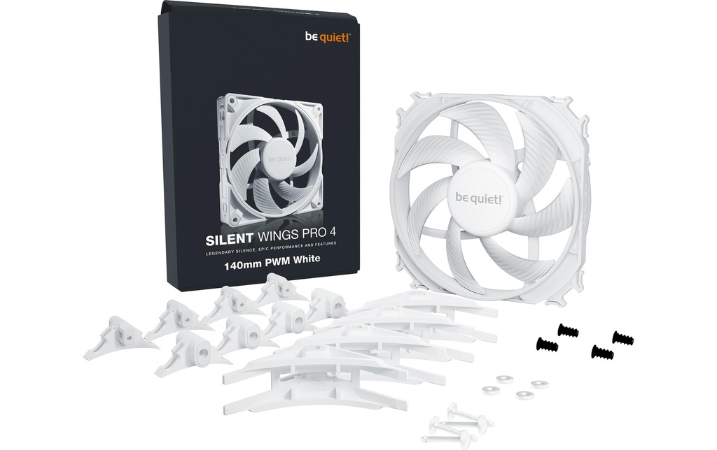 Gehäuselüfter BQ! Sil. Wings Pro 4 14CM PWM-4
