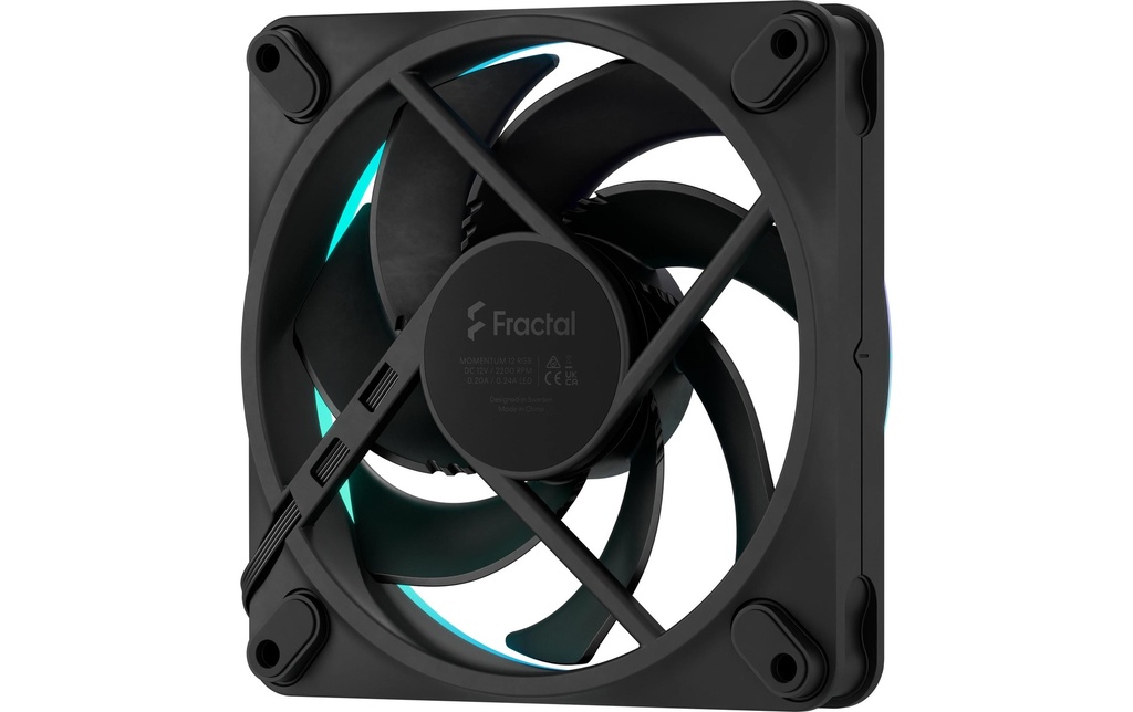 Gehäuselüfter Momentum 12 RGB Schwarz-3