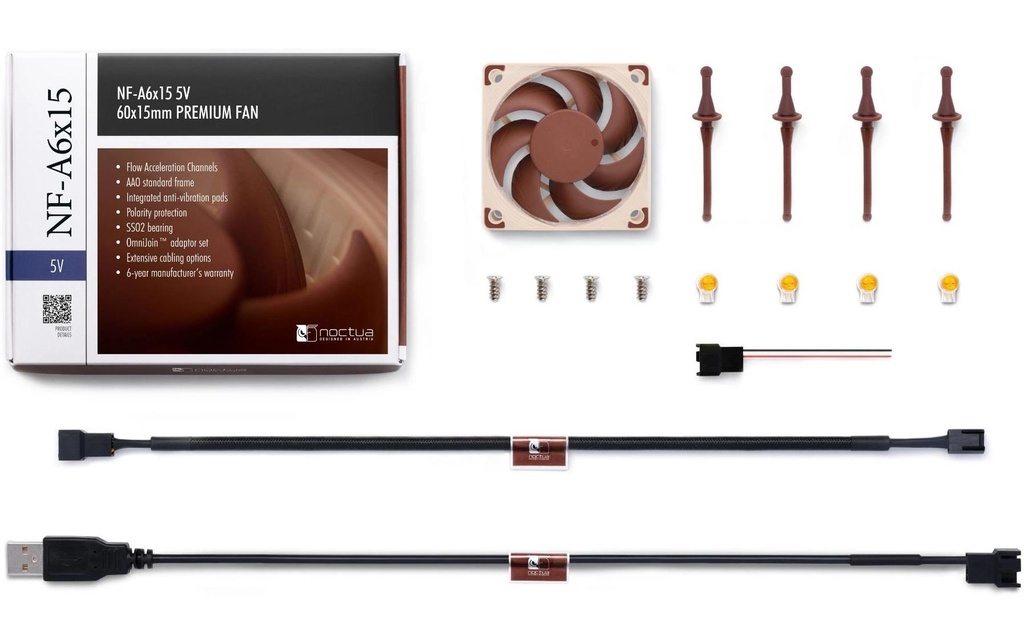 Gehäuselüfter Noctua NF-A6x15 5V-4