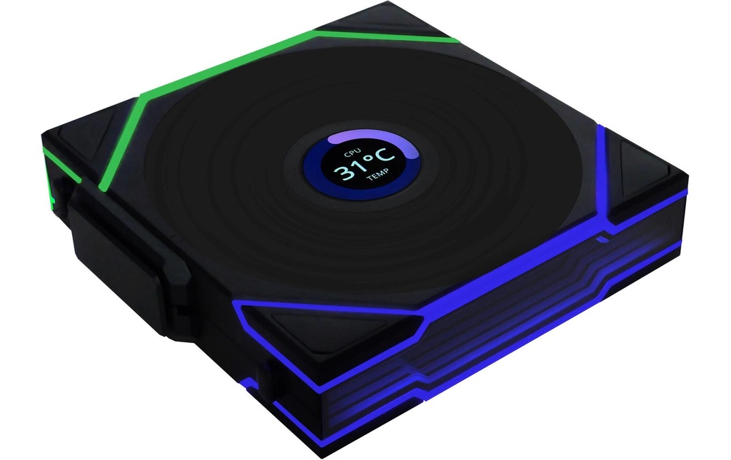 Gehäuselüfter Lian Li 12RTLLCD1W1B-1