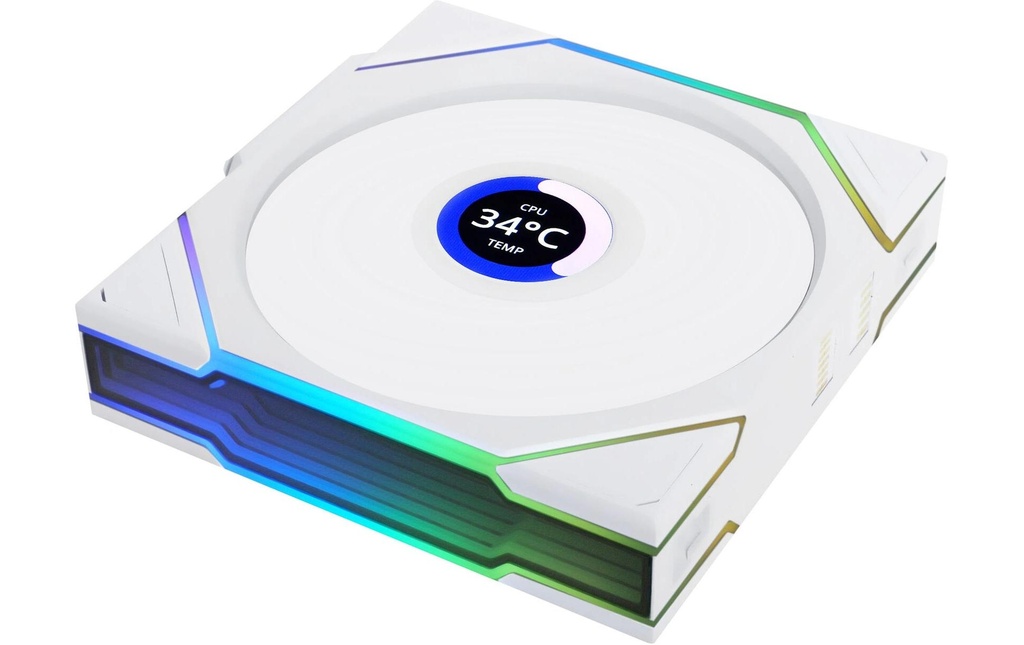 Gehäuselüfter Lian Li 12RTLLCD1W1W-1