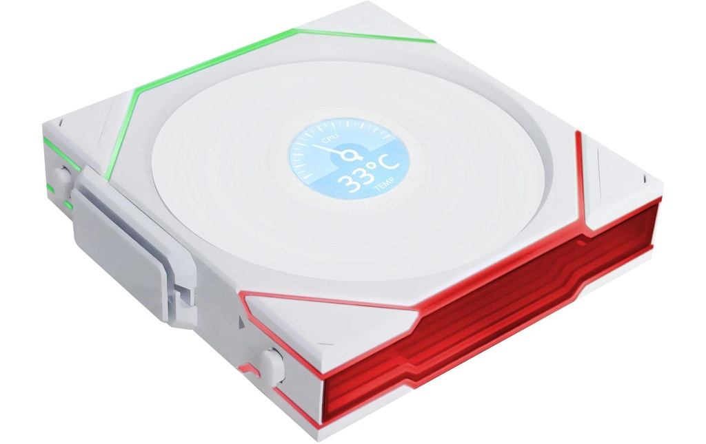 Gehäuselüfter Lian Li 12RTLLCD1W1W-2