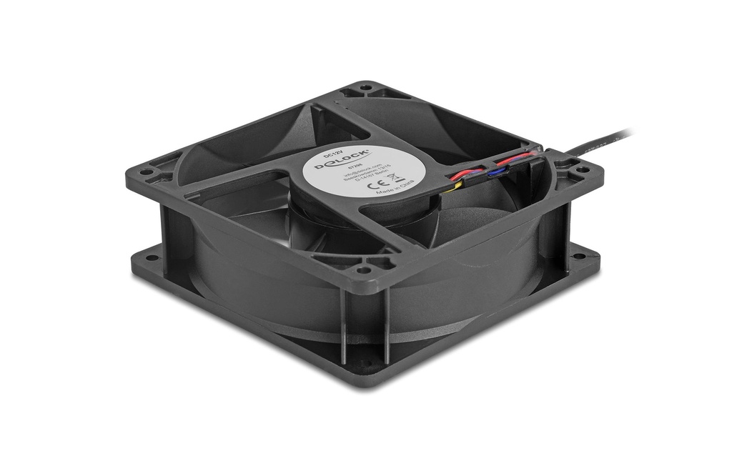 Delock Gehäuselüfter 120xx120x38mm, 12V-2