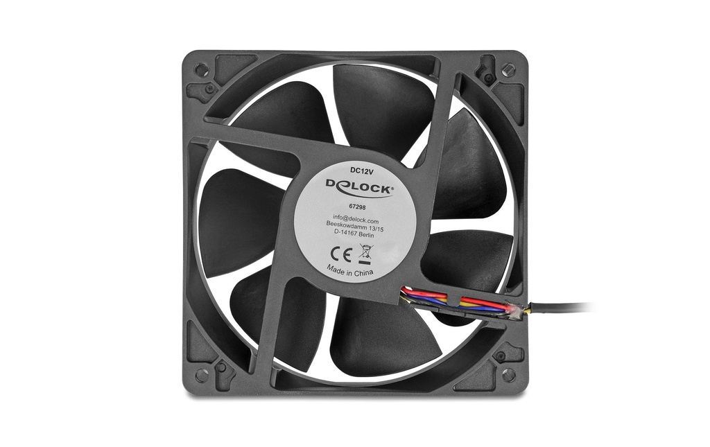 Delock Gehäuselüfter 120xx120x38mm, 12V-3