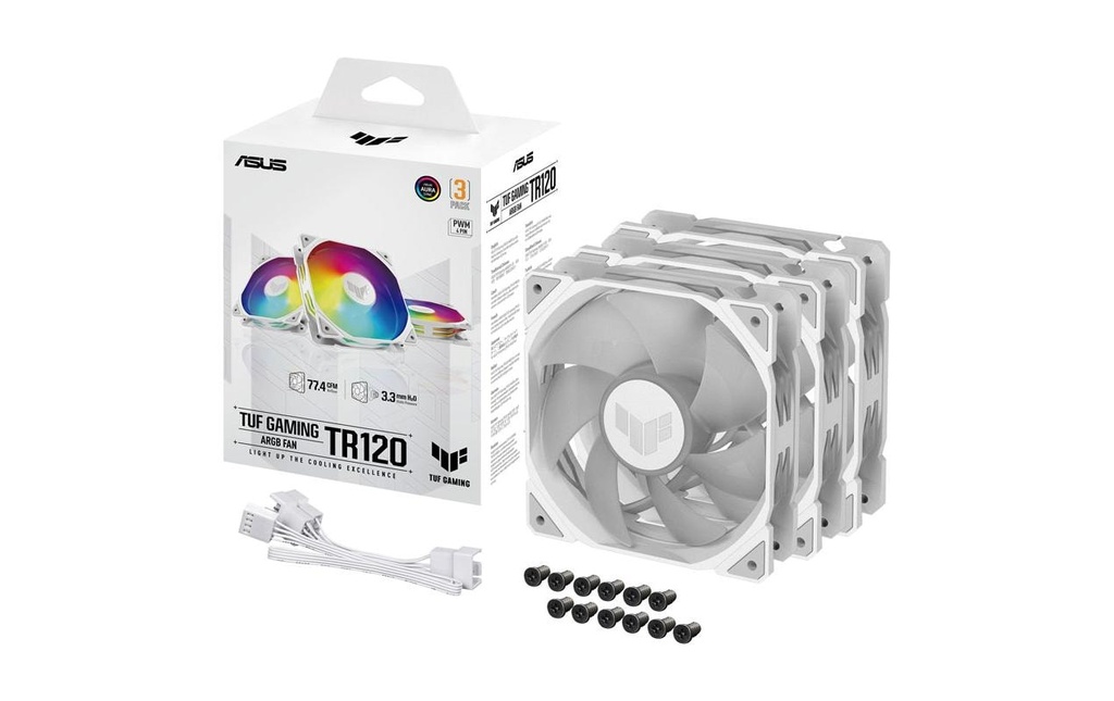 ASUS TUF GAMING TR120 FAN ARGB WHT 3IN1-5