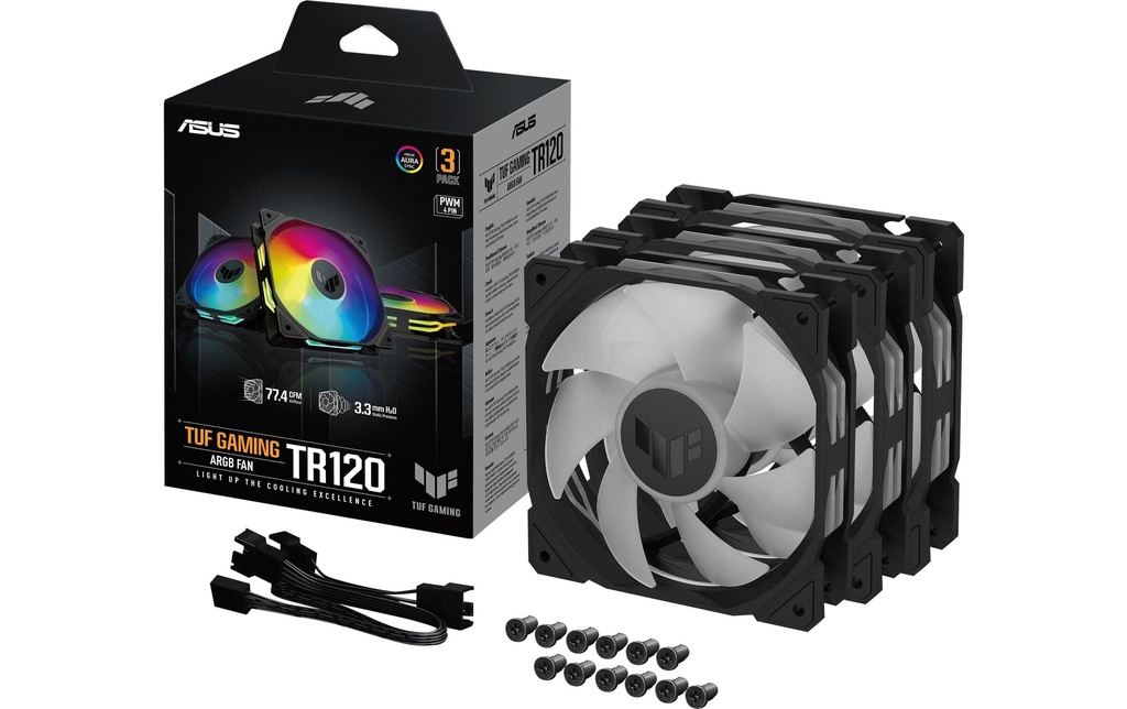 ASUS TUF GAMING TR120 FAN ARGB BLK 3IN1-8