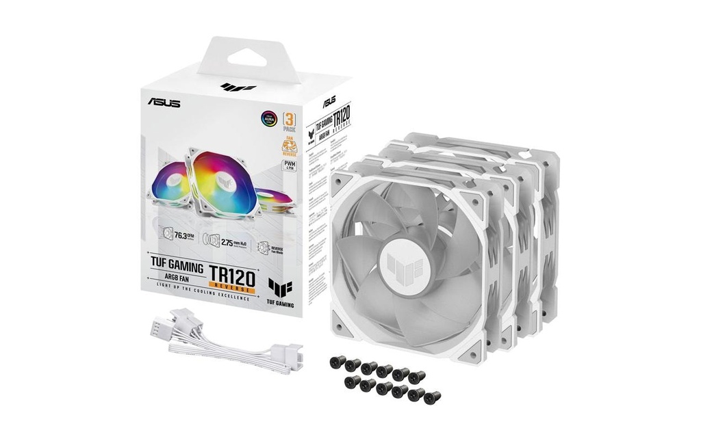 ASUS TUF GAMING TR120 FAN ARGB REV WHT 3IN1-5