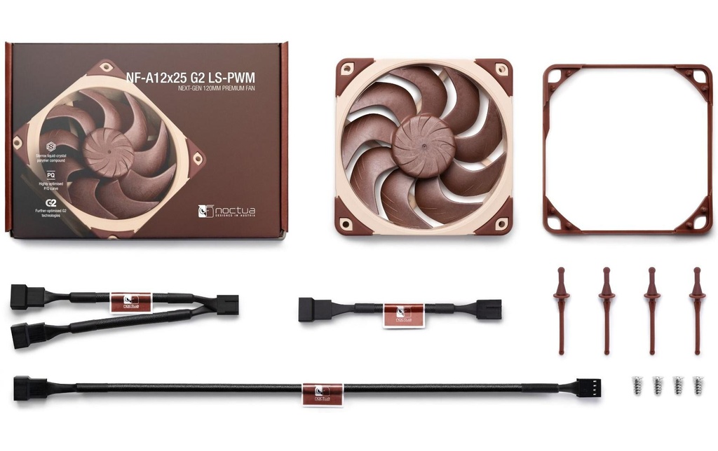 Gehäuselüfter Noctua NF-A12x25 G2 LS-PWM-3
