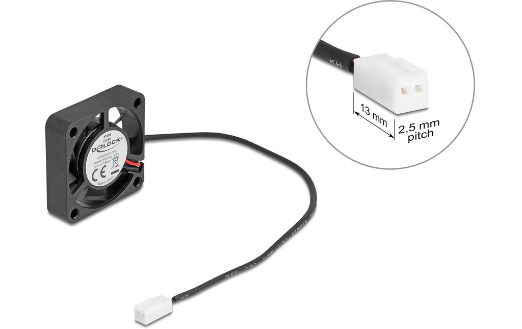 Delock Gehäuselüfter 40x40x10mm, 5V-0