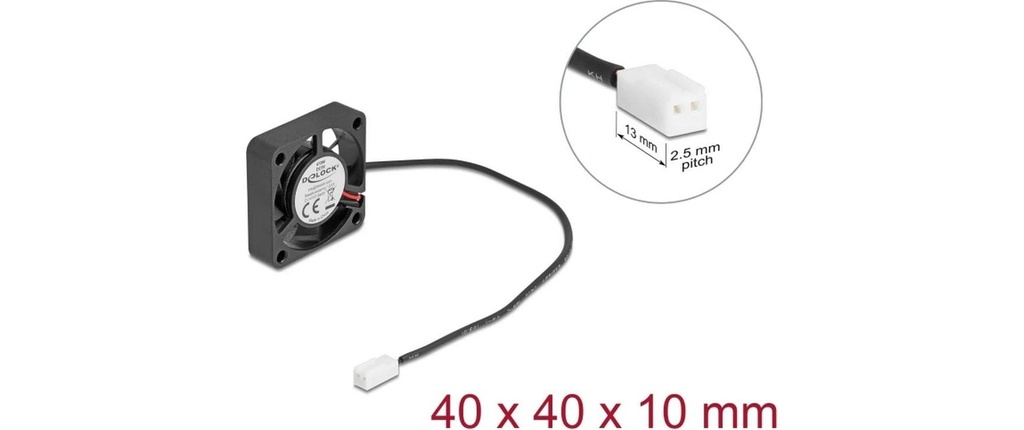 Delock Gehäuselüfter 40x40x10mm, 5V-4